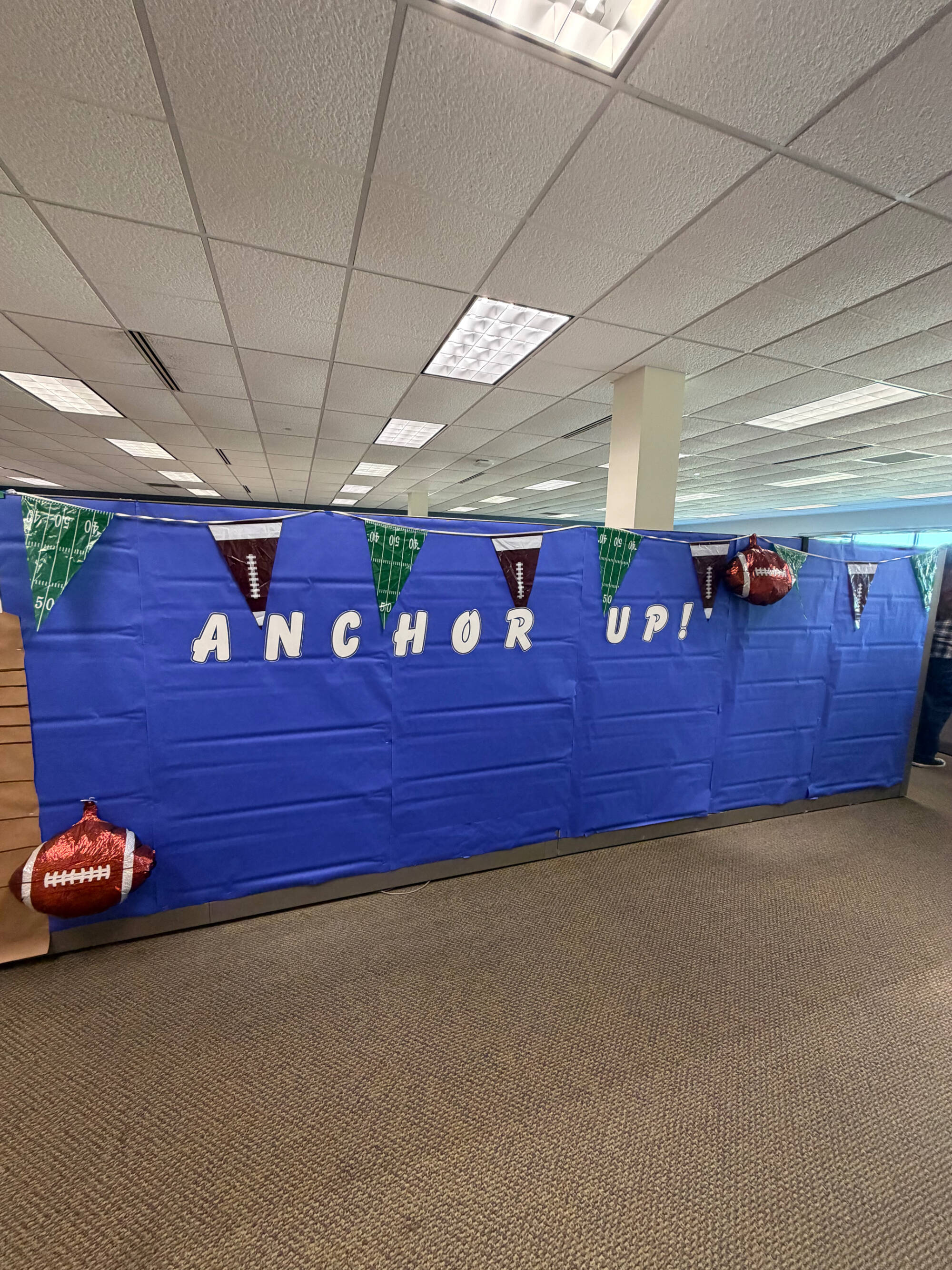 Photo of homecoming decorations